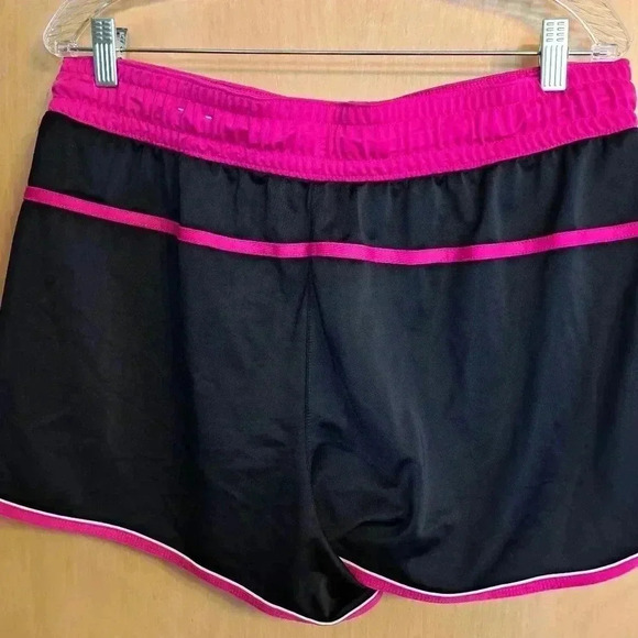 Made For Life Fuschia Pink Black Running Shorts PXL Quick Dry - Picture 4 of 5